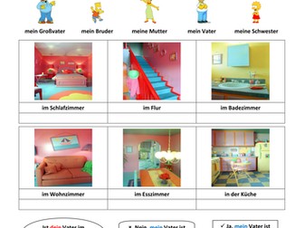 Simpsons German Guess Where Game