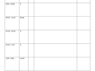 Weekly Planner Template