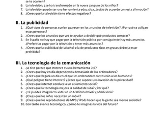 Spanish AS Speaking Questions (AQA)