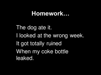 Poem - Homework...