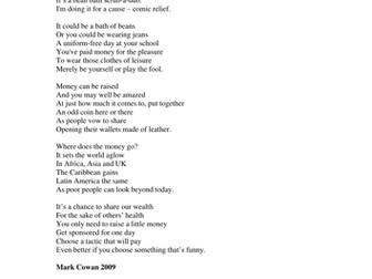 Comic relief - a poem