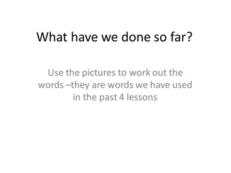 Science equipment dingbats. Year 7 starter