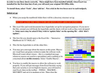Maths MarkbookAn interactive markbook with sheets