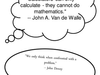 Quotes about maths for wall displays. Posters.