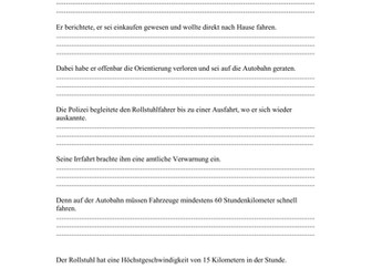 Translation practice Ger to Eng AS WJEC