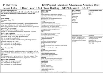 Outdoor Learning - Adventurous activities