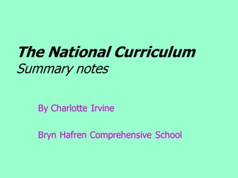 National Curriculum