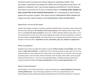 Humanist Perspectives: Social and Moral Issues