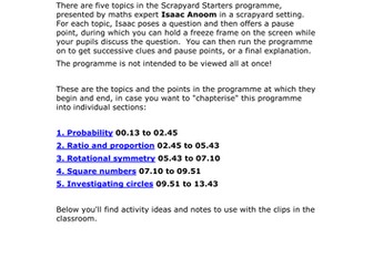 Teachers TV: KS3 Maths -Starters: Scrapyard Maths