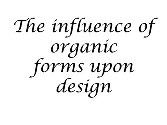 how nature can influence design