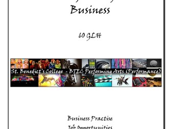BTEC First - Performing Arts Business Assignment