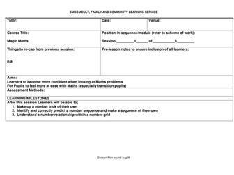 Magic Maths lesson plans