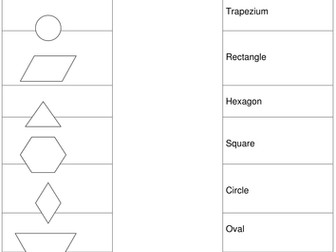 match up the shapes to the correct name