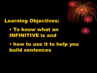What is an infinitive?