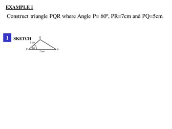 Constructing Triangles with a Compass - KS3