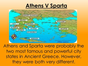 Athens v Sparta PowerPoint - Ancient Greeks History