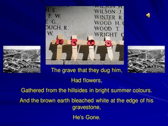 Remembrance Day Powerpoint.. The Grave