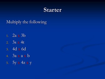Outstanding lesson on expanding brackets