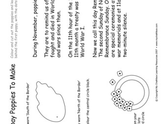 Remembrance Day Poppies - Activity