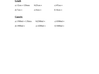 Converting measurement