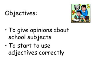 Spanish School Subjects & Opinions