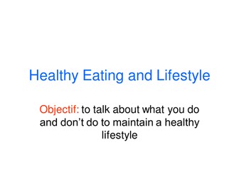 Healthy Eating and Lifestyle