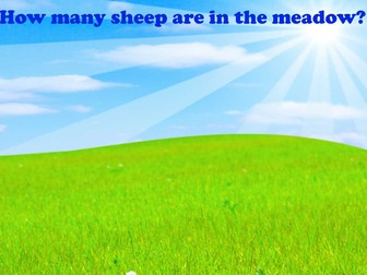 Count the sheep! (counting to 10)