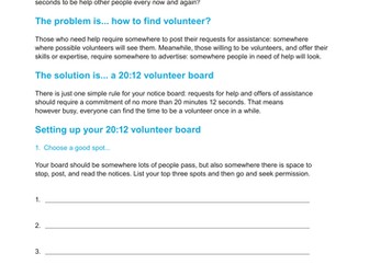 Volunteer and help a friend!