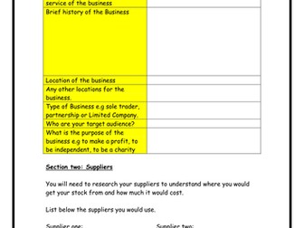 Business Plan Template