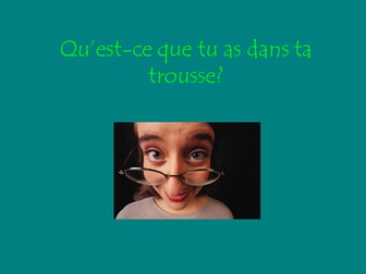 Qu'est-ce que tu as dans ta trousse?