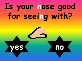 'Yes/no' phonics game powerpoint