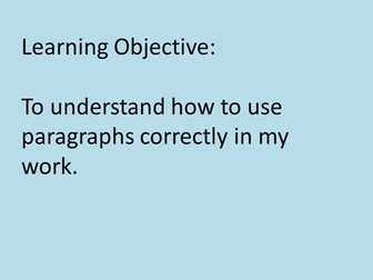 How to Paragraph: Functional Skills