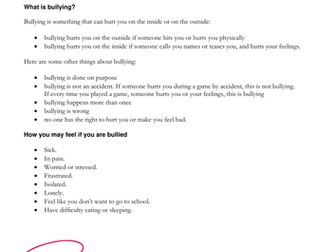 Bullying: a guide for young people with autism