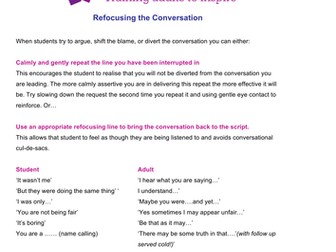 Refocusing the Conversation