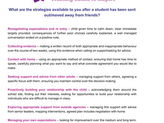 What Next?  How to change behaviour...