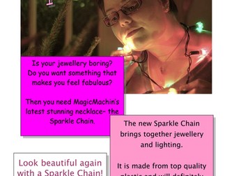 Advert examples: persuasive language, presentation