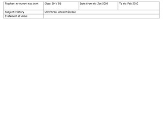 Cross Curricular - Ancient Greece