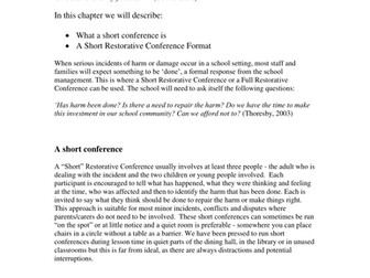 Short Restorative Conference Process