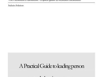 Person centred planning.