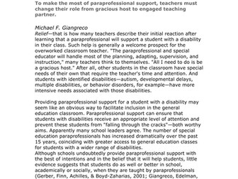 Working with teaching assistants