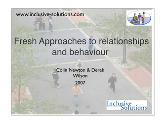 Fresh Approaches to relationships  and behaviour