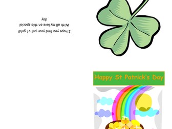 St Patrick's Day card