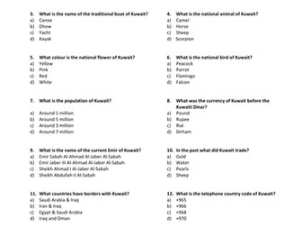 Kuwait Quiz - National Day