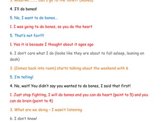 Group discussion role play