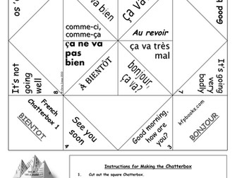 French Greetings Chatterbox