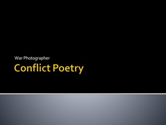 Conflict / War Poetry Resources