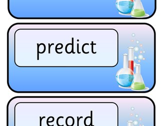 Science vocabulary cards
