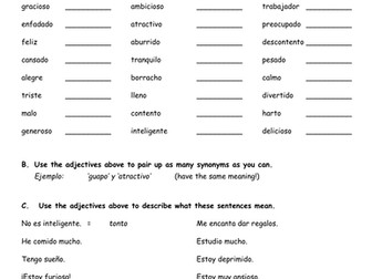 Spanish Synonyms - Sinónimos