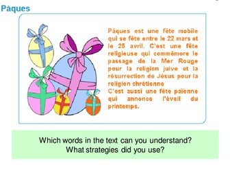 Easter reading strategies