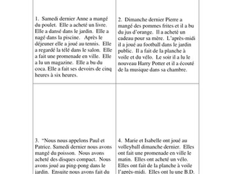 Perfect Tense Reading 1